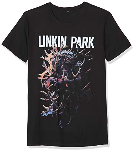 MERCHCODE Camiseta para Hombre Linkin Park Heart tee, Hombre, Camiseta, MC045, Negro, Extra-Small