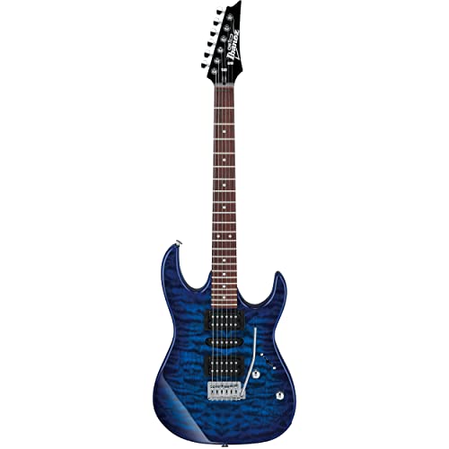 Ibanez GRX70QA-TBB GIO Series - Guitarra eléctrica - Burst azul transparente - zurdos