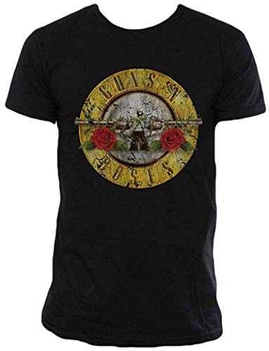 Guns N Roses Distressed Bullet Camiseta