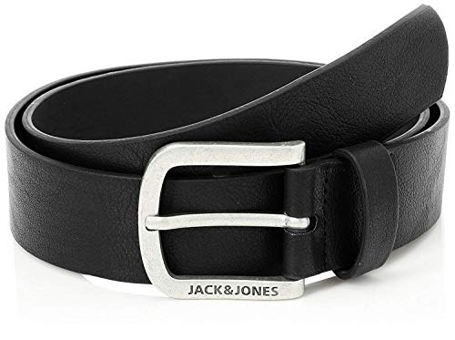 Jack & Jones Jacharry Belt Noos Cinturón, Black, 95 para Hombre