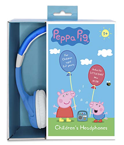 OTL Technologies - Peppa Pig George Rock - Auriculares con Cable para niños, Azul