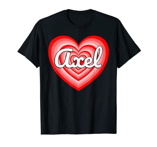 Amo a Axel corazón Axel nombre Camiseta