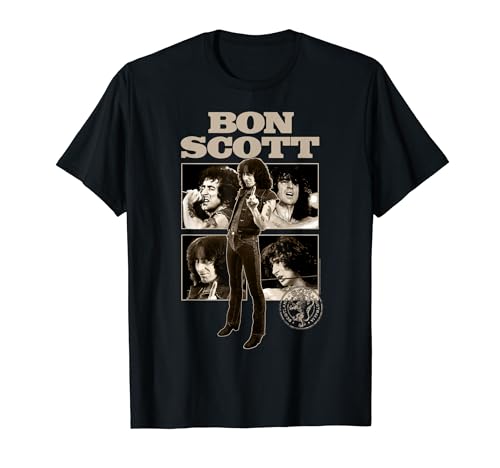 Bon Scott Sepia - Collage de fotos Camiseta