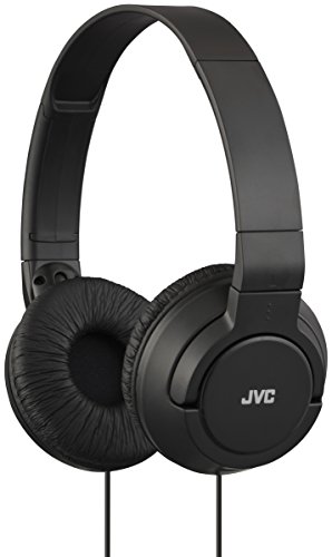JVC HA-S180-B-E - Auriculares de Diadema Cerrados con Cable de 1,2m. Sistema Deep Bass. Color Negro.