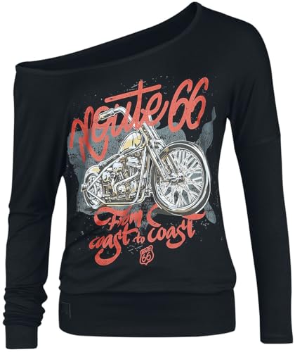 Rock Rebel by EMP Mujer Chaqueta de Cuero Negra con Bolsillos Dobles XXL