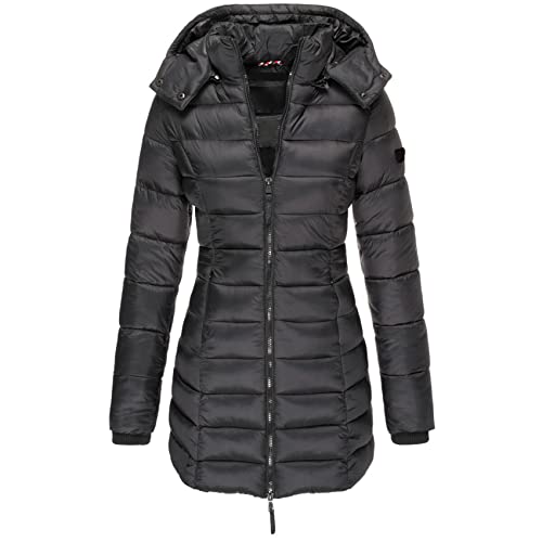 Earnmore Chaqueta De AlgodóN para Mujer Nueva De Invierno, Chaqueta Acolchada Y Ajustada De Longitud Media,...