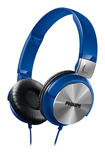 Philips SHL3160 - Auriculares de Diadema Cerrados Tipo DJ (1500 MW, 1.2m), Azul