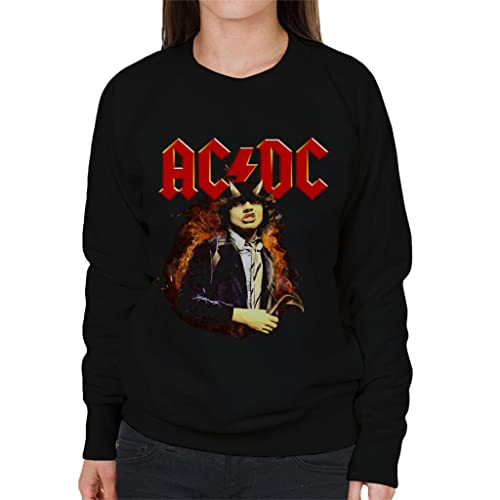 All+Every AC/DC Logo Angus Young Highway To Hell Women's Sweatshirt