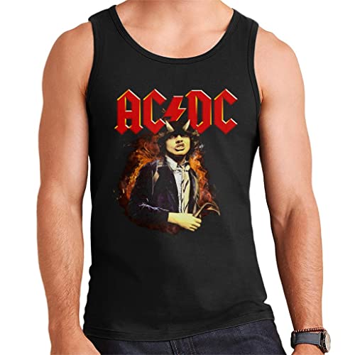 All+Every AC/DC Logo Angus Young Highway To Hell Men's Vest