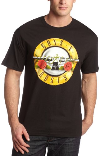 Guns N 'Roses Pistols et du logo de Bullet Roses, Small, Black
