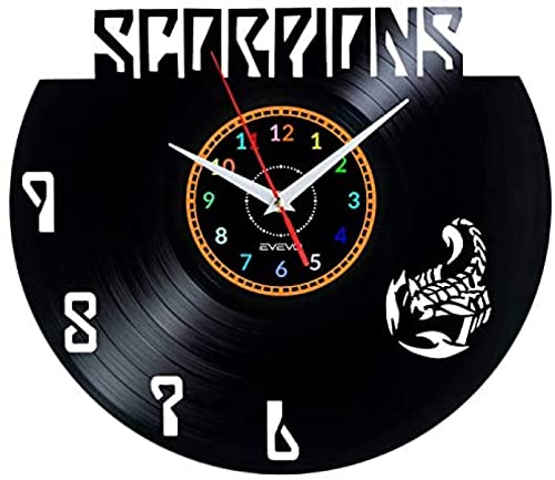 Reloj de Pared Scorpions Disco de Vinilo Disco de Vinilo Reloj de Pared Creativo Clásico Decoración para el...