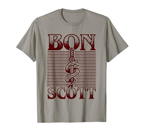 Bon Scott Dagger logo Camiseta