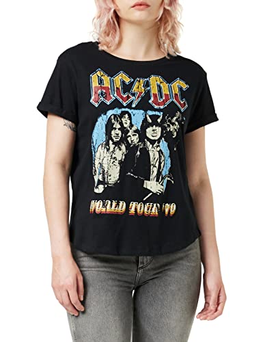 AC/DC World Tour 79 Camiseta, Negro (Black Blk), 44 (Talla del Fabricante: X-Large) para Mujer