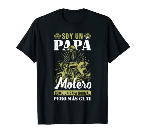 Camiseta Para Papá Padre Motero Motorista Guay Abuelo Camiseta