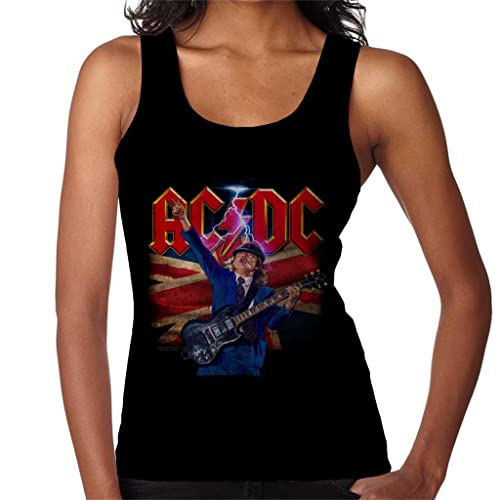 All+Every AC/DC Logo Angus Young Union Flag Lightning Women's Vest