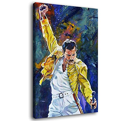 Lienzo decorativo con imagen de Freddie Mercury, pintura artística, póster, lienzo impreso, ideal para...