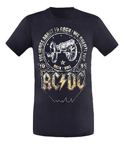 AC/DC - Camiseta para Hombre, Color Negro, M