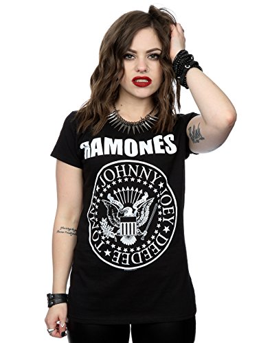 Ramones Mujer Presidential Seal Camiseta Small Negro