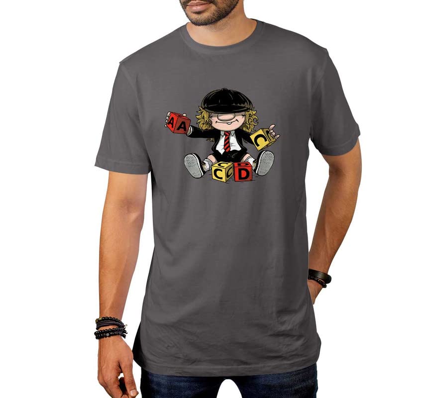 Egeberos Camiseta Hombre ACDC EGB Frikis