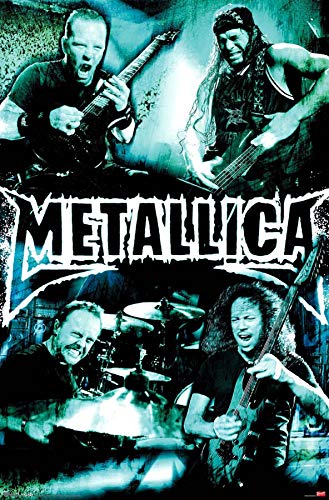 Metallica - Póster de metal pesado para pared (tamaño A4)