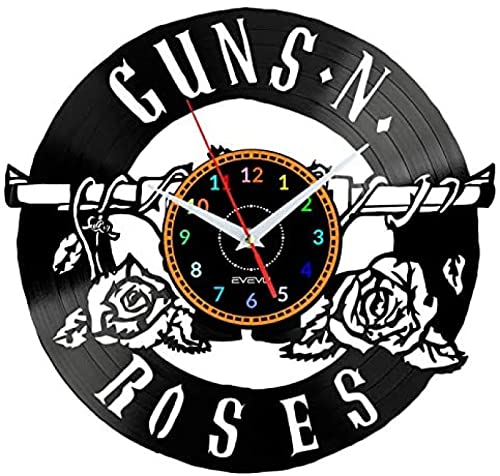 Reloj de Pared Guns and Roses Relojes de Pared Disco de Vinilo Disco de Vinilo Relojes de Pared Disco de...