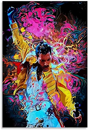 Póster De Música Queen Freddie Mercury Póster Pintura Decorativa Arte De La Pared Impresiones En Lienzo Y...