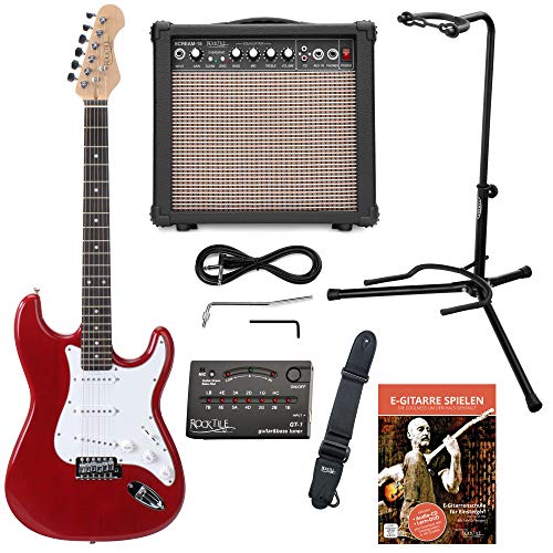 Rocktile Sphere Classic Set de guitarra eléctrica roja