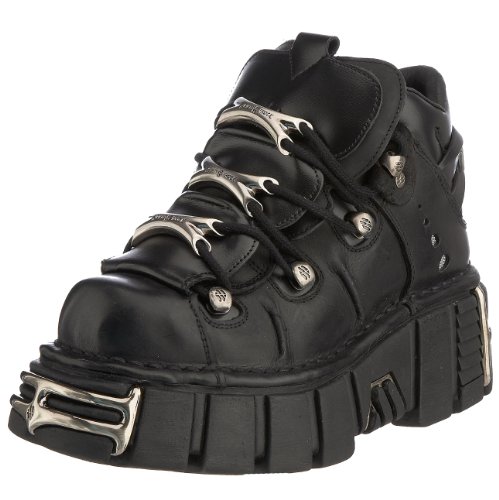 New Rock M.106-S1, Zapatos de Cordones Brogue Mujer, Negro, 38 EU
