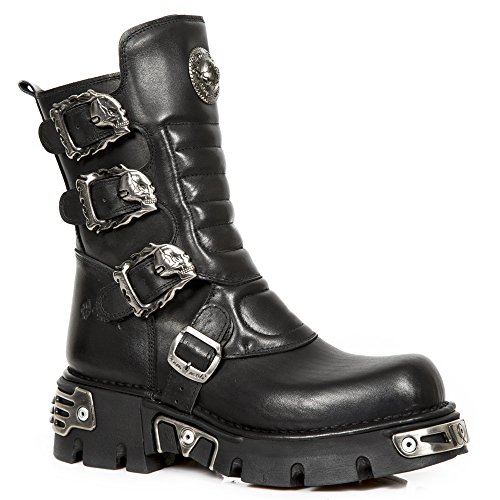 New Rock M-391x-S1 - Botas de Motorista Unisex, Negro (Noir Black), 41 EU