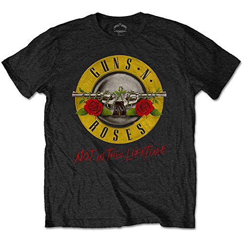 Guns & Roses Guns N' Roses Not in This Lifetime Tour con impresión Trasera Camiseta-Camisa, Negro, XL para...