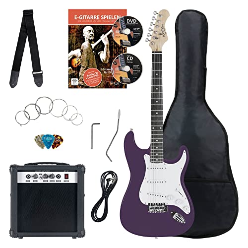 Rocktile Banger's Pack Kit de Guitarra Eléctrica Completo - Guitarra electrica con 3 Single-Coil pick-up -...